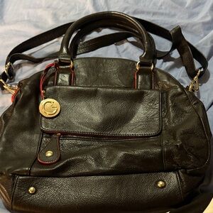 Elegant Black Leather Handbag